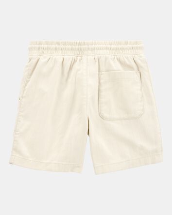 Boys Pull-On Twill Shorts - Khaki, 