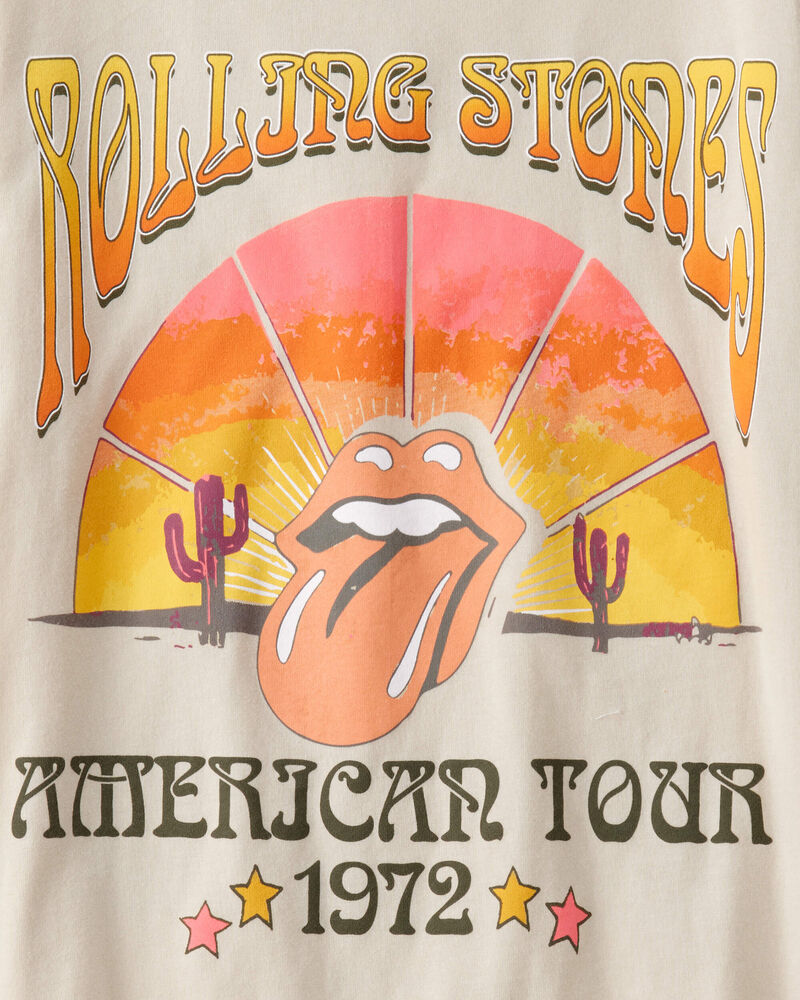 Kid Rolling Stones Short-Sleeve Graphic Tee - Cream, image 3 of 4 slides