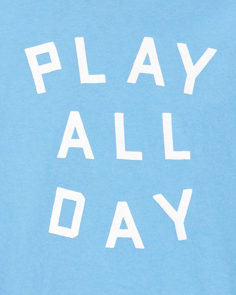 Toddler Play All Day Short-Sleeve Graphic Tee - Blue, image 2 of 3 slides