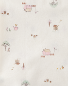 Baby 4-Pack Floral Receiving Blankets - Pink, image 4 of 5 slides