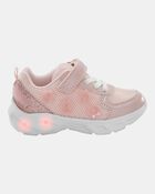 Toddler Glitter Light Up Sneakers - Pink, image 2 of 8 slides