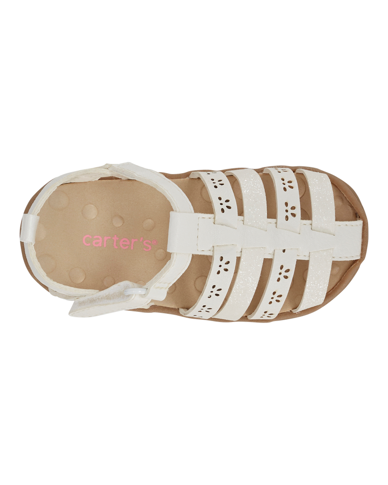 Baby Every Step® First Walker Fisherman Sandals - White, image 4 of 7 slides