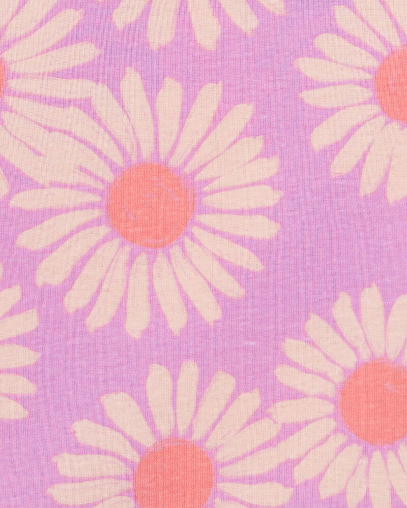 Toddler 4-Piece Daisy 100% Snug Fit Cotton Pajamas, image 3 of 4 slides