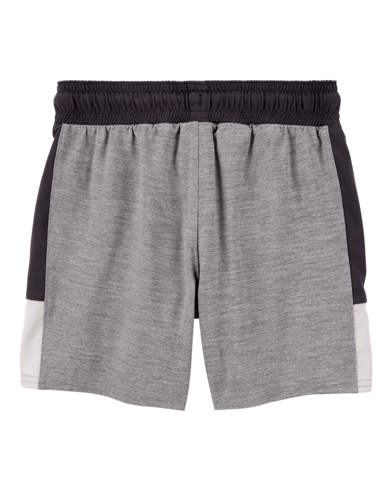 Kid 2-Piece Active Muscle Tank & Shorts Set - Grey, image 5 of 7 slides