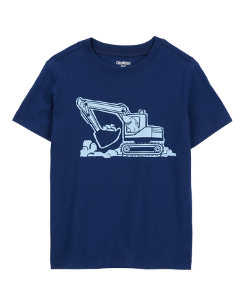 Toddler Construction Short-Sleeve Graphic Tee - Navy, 