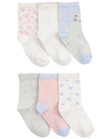 Toddler 6-Pack Socks, 