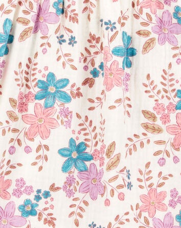 Baby Floral Woven Long-Sleeve Gauze Top - Floral, 