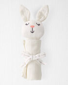 Baby Organic Cotton Muslin Bunny Lovey, image 2 of 4 slides
