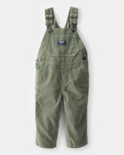 Baby Neutral Solid Corduroy Overalls - Green, image 1 of 4 slides