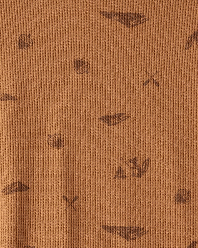 Toddler Boy 2-Pack Long-Sleeve T-Shirts - Blue/Brown, image 3 of 4 slides