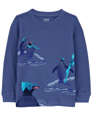 Baby Penguin Thermal Graphic Tee, 