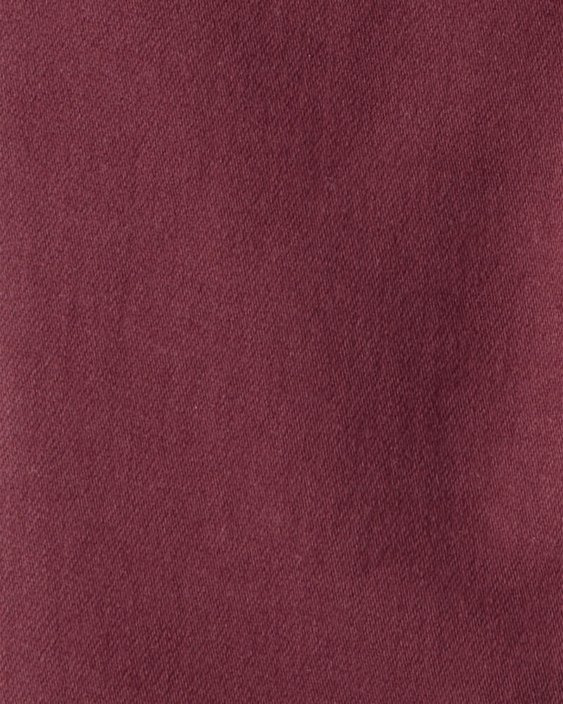 Baby Boy Cotton Pull-On Fashion Pants - Red, image 3 of 4 slides