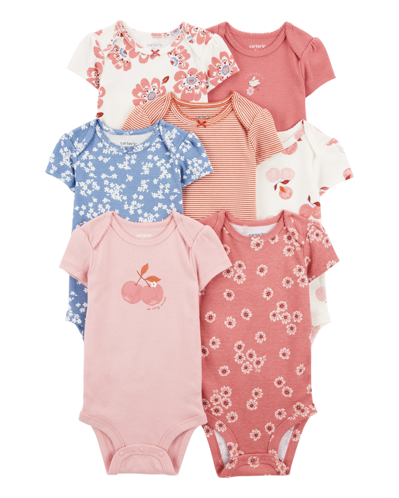 Baby 7-Pack Short-Sleeve Bodysuits, image 1 of 10 slides
