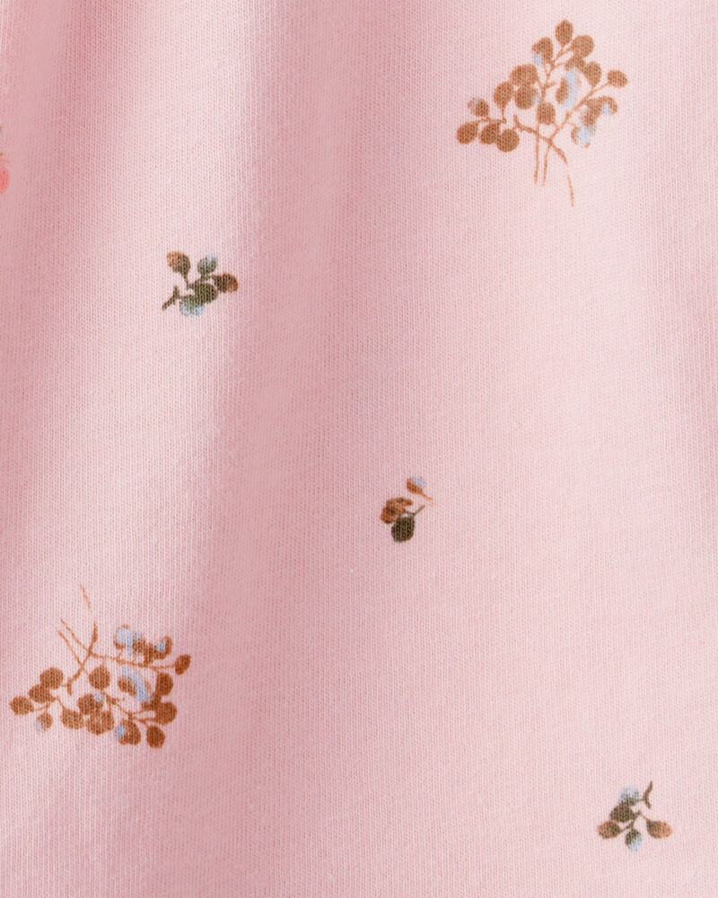 Toddler Girl Floral Short-Sleeve Top - Pink, image 2 of 3 slides