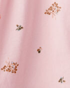 Toddler Girl Floral Short-Sleeve Top - Pink, image 2 of 3 slides