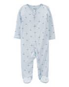 Baby Sailboat Zip-Up PurelySoft Sleep & Play Pajamas, image 1 of 5 slides