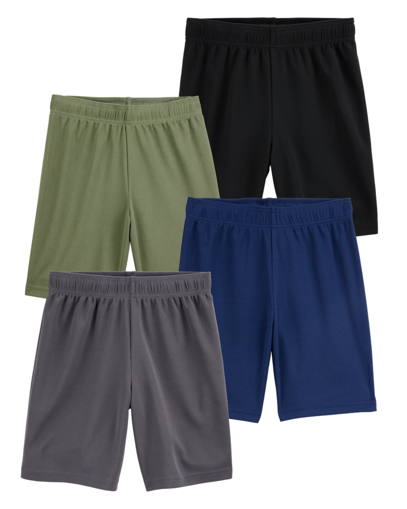 Kid 4-Pack Active Mesh Shorts, image 1 of 13 slides