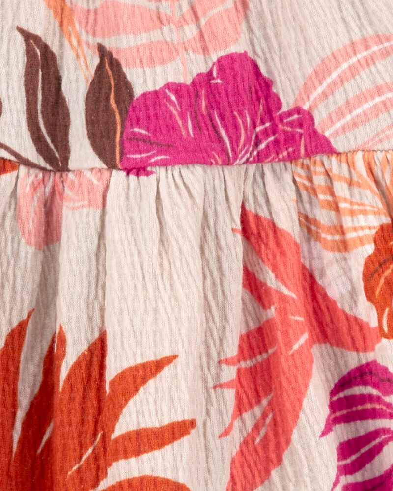 Baby Floral Crinkle Jersey Dress, image 4 of 5 slides