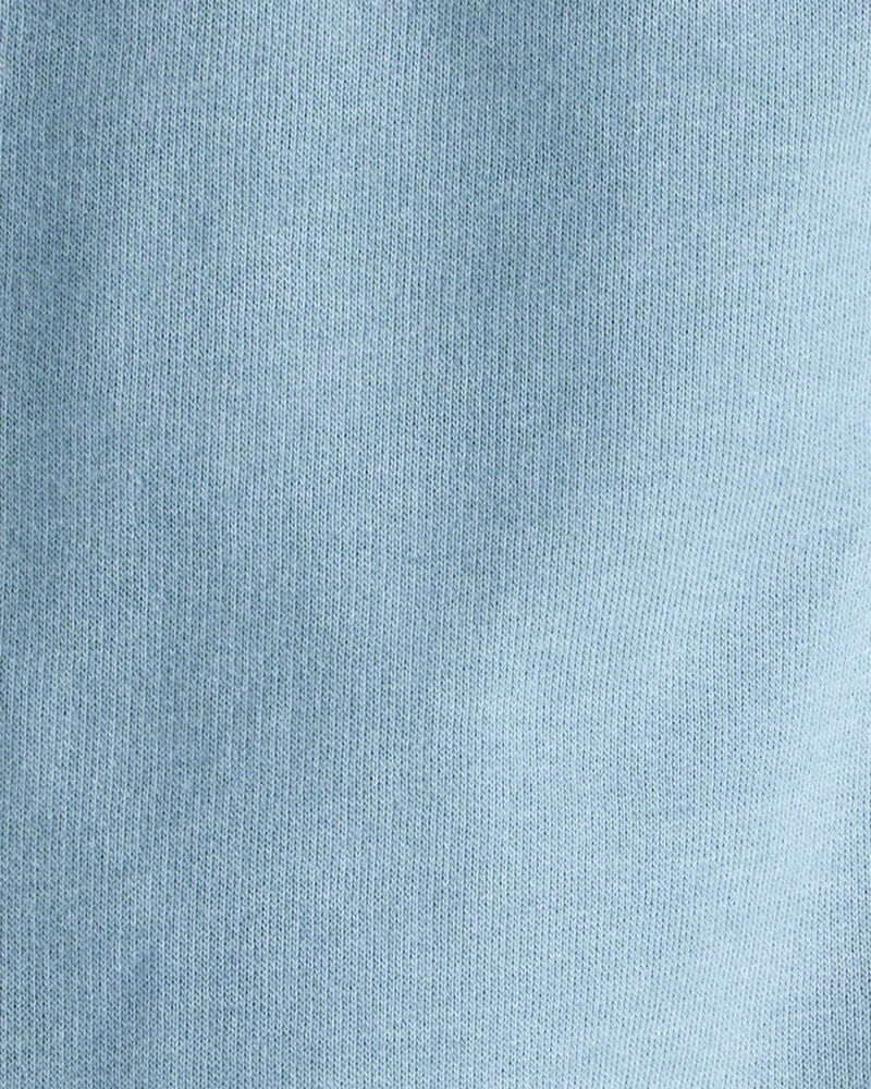 Toddler Boy Solid Fleece Cotton Jogger - Blue, image 3 of 4 slides