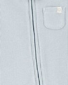 Baby 2-Way Zip Waffle Knit Sleep & Play Pajamas, image 2 of 4 slides