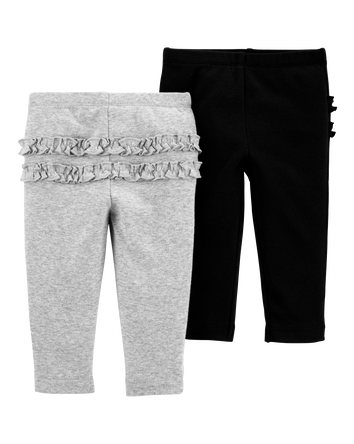 Baby 4-Pack Ruffle-Detail Cotton Pants
, 