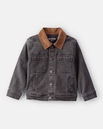 Toddler Boy Denim Long-Sleeve Fashion Jacket - Black, 