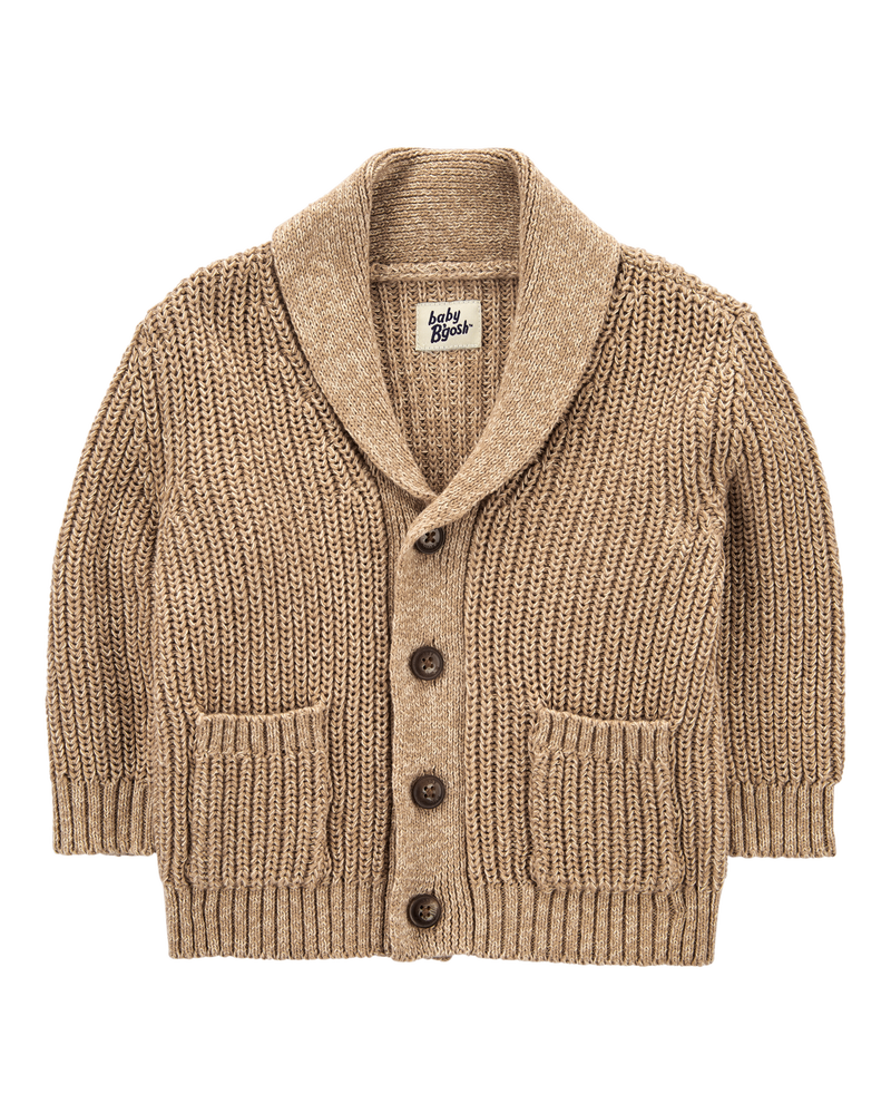 Baby Chunky Knit Button-Front Cardigan, image 1 of 3 slides