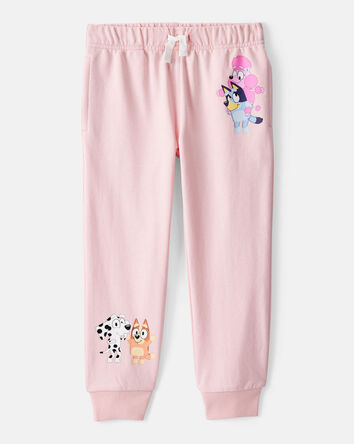 Toddler Bluey French Terry Drawstring Joggers - Pink, 