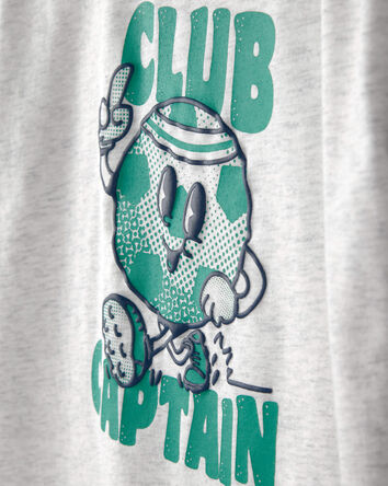 Toddler Boy 'Club Captain' Graphic Tee - Grey, 
