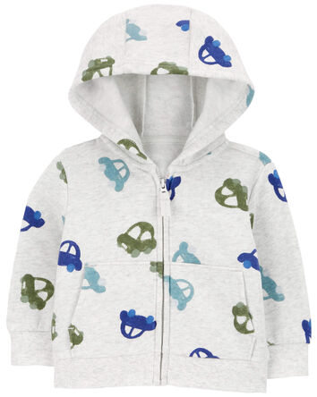 Baby 2-Piece Car Print Hoodie & Jogger Set, 