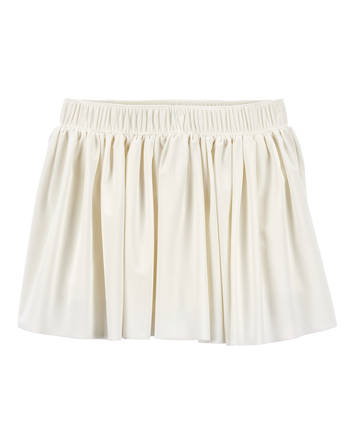 Kid Stretch Skort - White, 