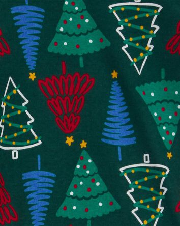 2-Piece Christmas Tree 100% Snug Fit Cotton Pajamas, 