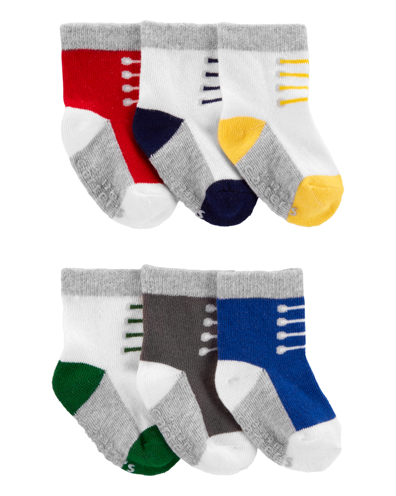 Baby 6-Pack Sneaker Booties, image 1 of 8 slides