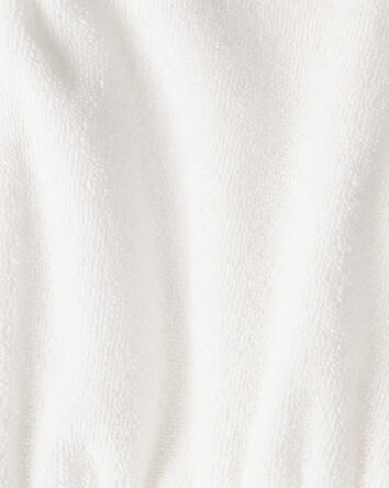Baby Hooded Terry Cloth Swim Cover-Up Dress - White, 