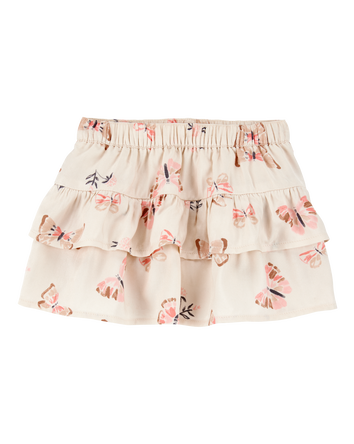 Baby Butterfly Pull-On Ruffle Skort, 
