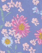 Kid Sunflower Print Stretch Leggings, image 3 of 4 slides