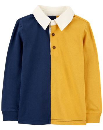 Toddler Long-Sleeve Rugby Polo Shirt, 