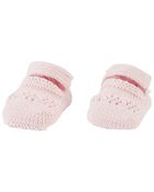 Baby Crochet Mary Jane Booties, image 1 of 3 slides