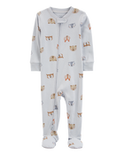 Baby 1-Piece Animals 100% Snug Fit Cotton Footie Pajamas, image 1 of 4 slides