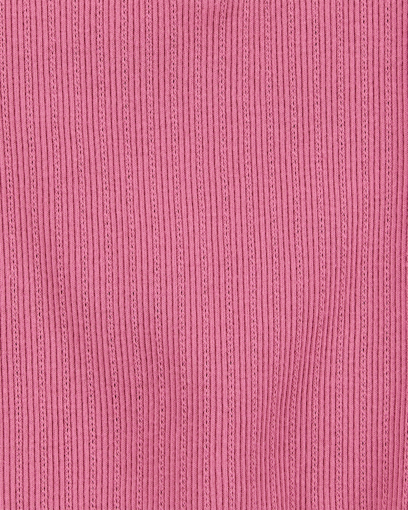 Toddler Rib Tank Top - Pink, image 2 of 3 slides