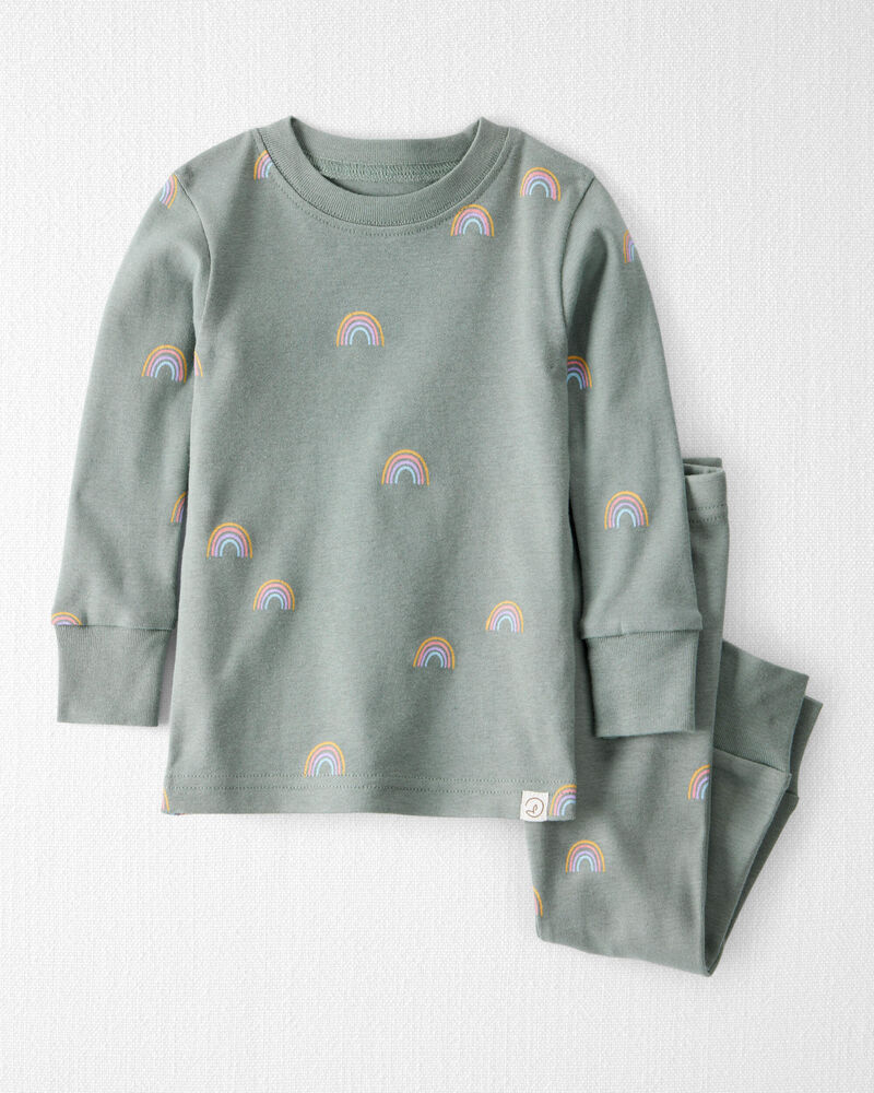 Baby Organic Cotton Pajamas in Magical Rainbow Print, image 1 of 5 slides