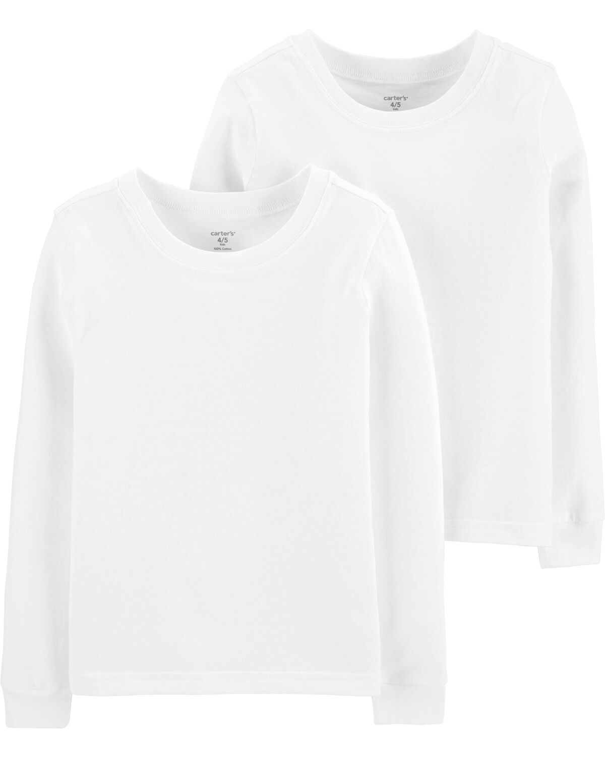 White 2Pack Cotton Undershirts
