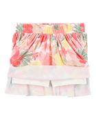 Kid Floral Stretch Skort, image 2 of 4 slides