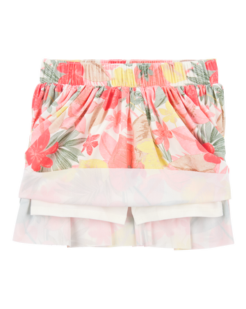 Kid Floral Stretch Skort, 