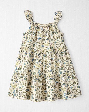 Toddler Tiered Sundress Made With Linen and LENZING™ ECOVERO™ , 