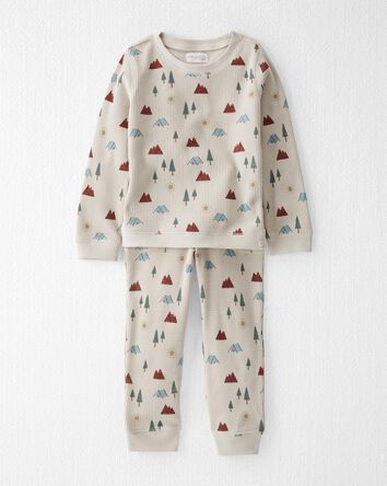 Toddler 2-Piece Waffle Knit Set Made With Organic Cotton, 