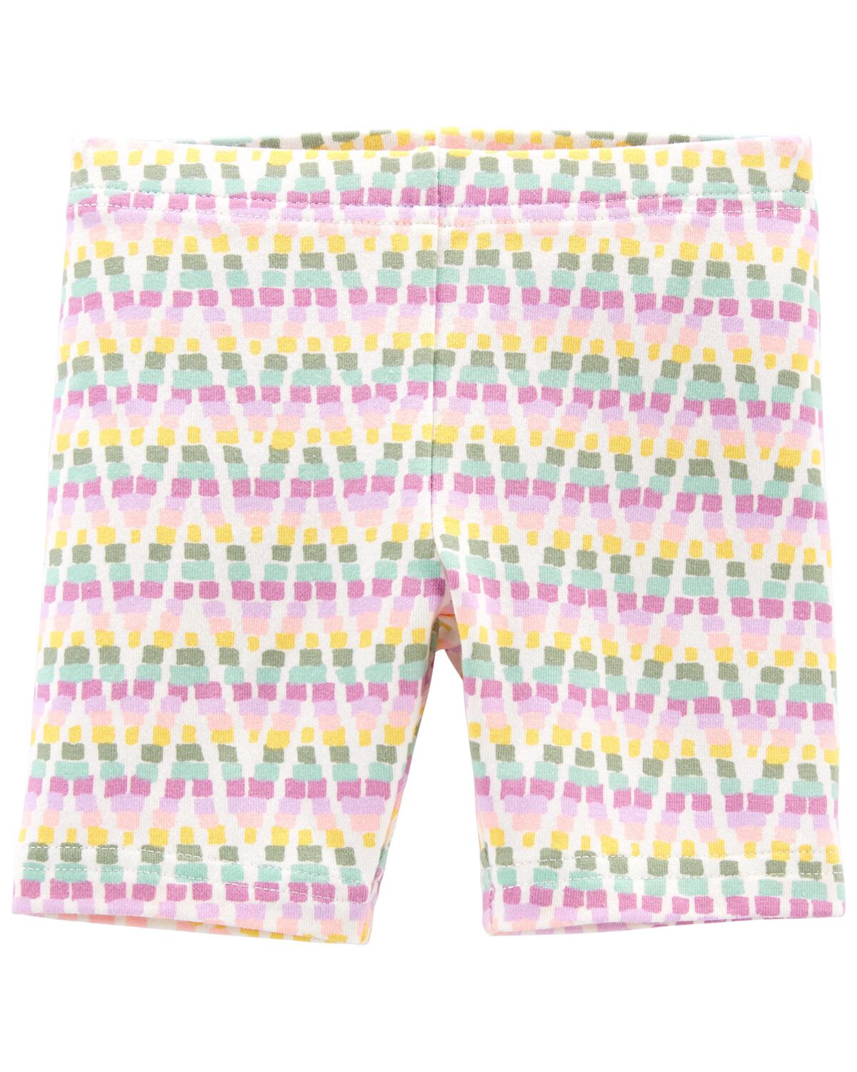 Rainbow Chevron Toddler Bike Shorts