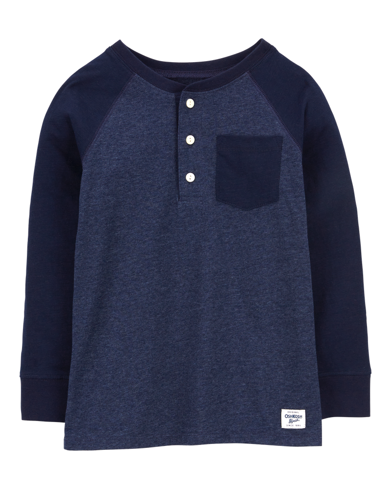 Kid Pocket Henley, image 1 of 3 slides