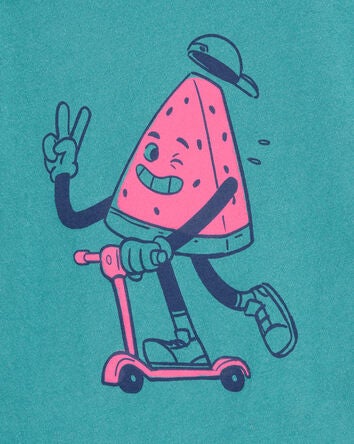 Toddler Watermelon Short-Sleeve Graphic Tee - Green, 