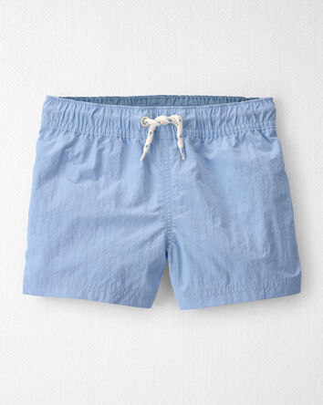 Toddler Boy Recycled Solid Swim Trunks, 
